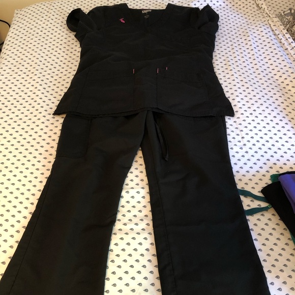 scrub star Other - Black scrub set scrub star Top/L bottom med petite